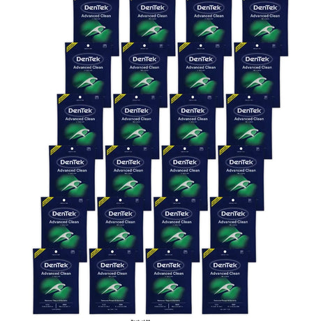 DenTek Flossers Advanced Clean Dental Floss Picks No Break & No Shred Floss 150ct (Pack of 30)
