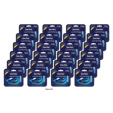 Dentek Pain Relief Kit For Oral Pain + Toothaches - 50 Treatments 0.11 Oz (Pack Of 36)