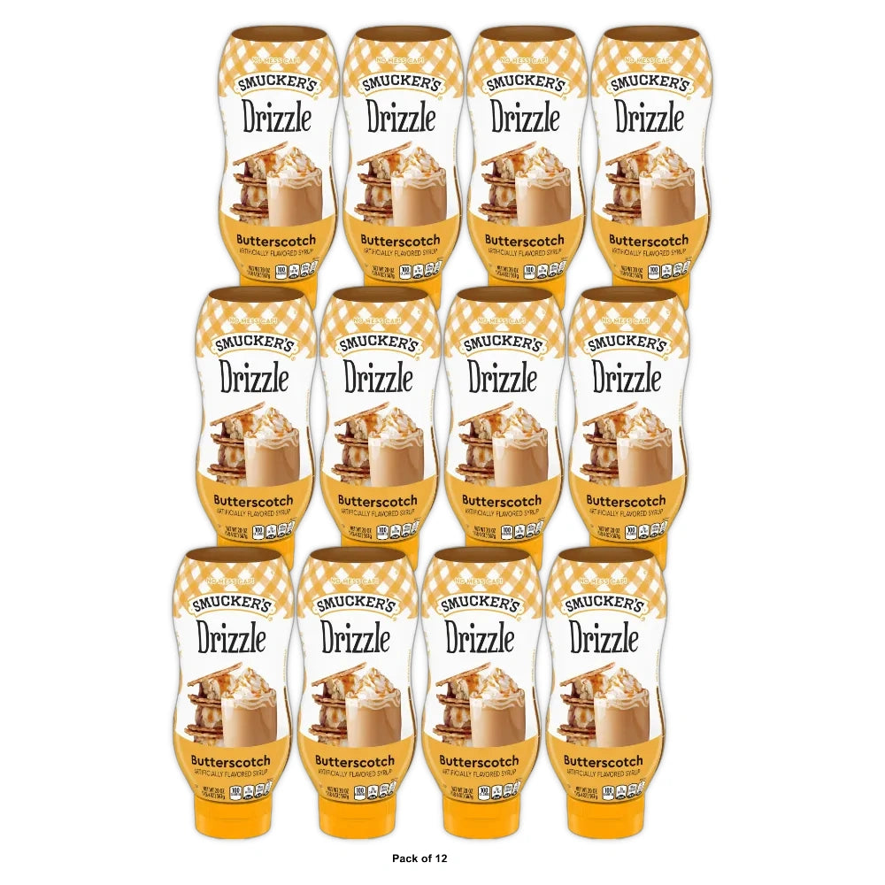 Smucker'S Sundae Syrup Butterscotch Flavored Syrup, 20 OZ (Pack of 12)