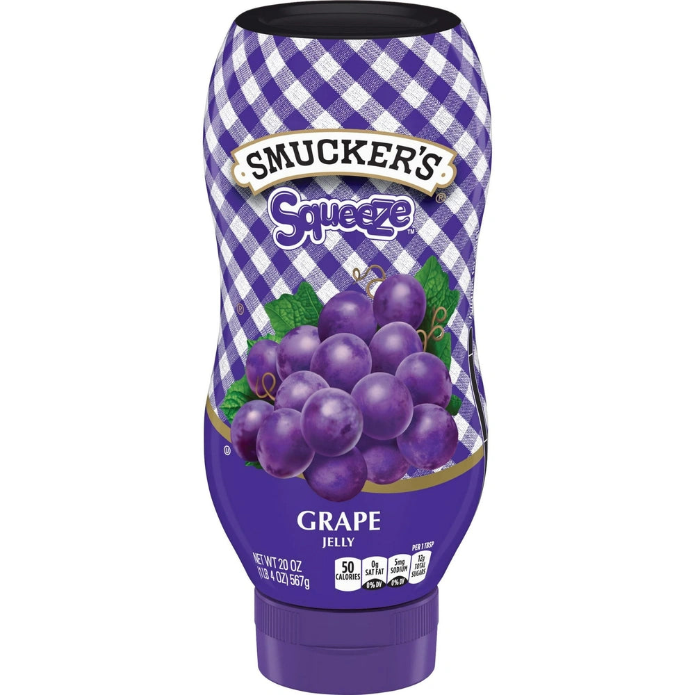 Smucker's Squeeze Grape Jelly, 20 OZ (Pack of 12)