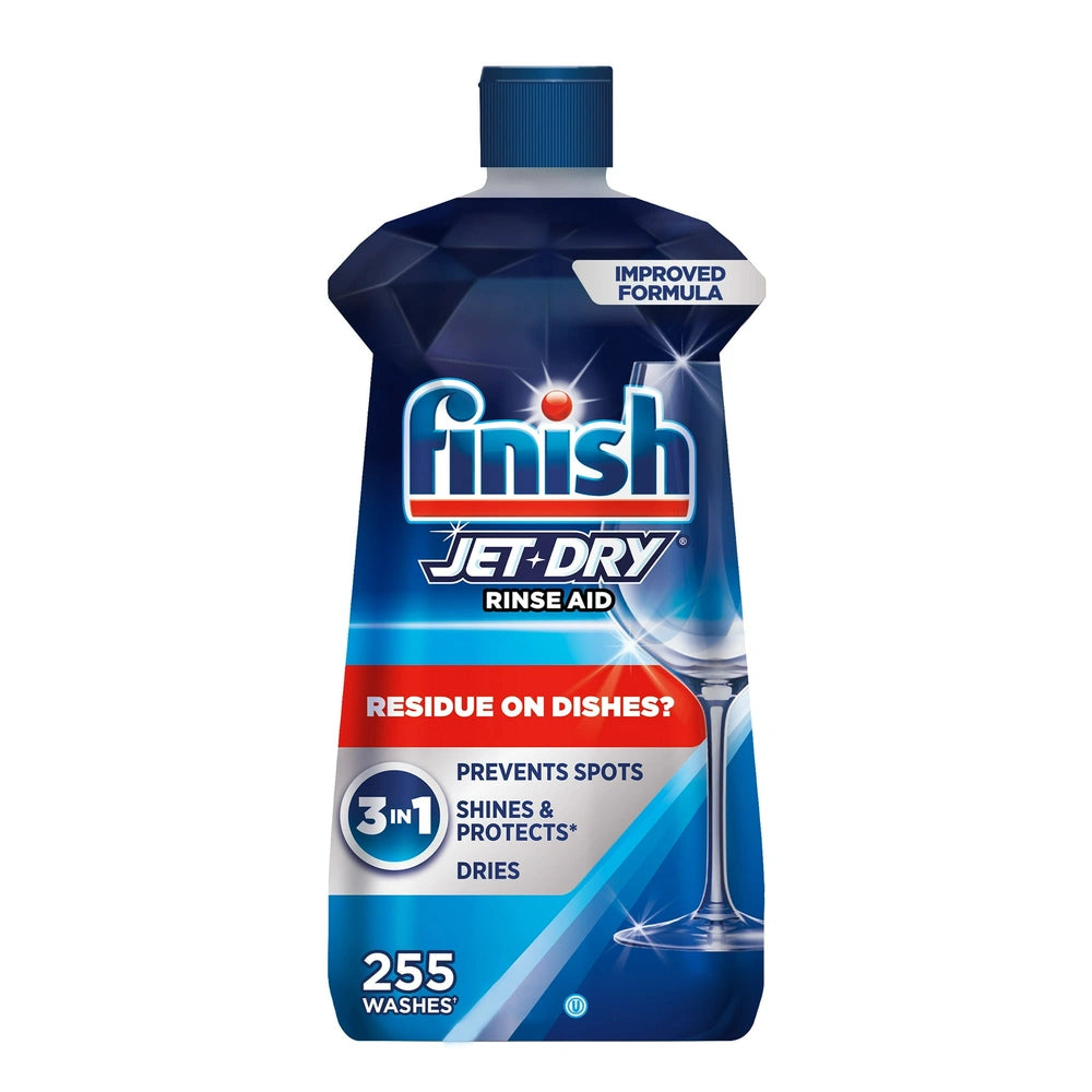 Finish Jet-Dry Rinse Aid, Dishwasher Rinse Agent and Drying Agent, 23 fl Oz (Pack of 6)