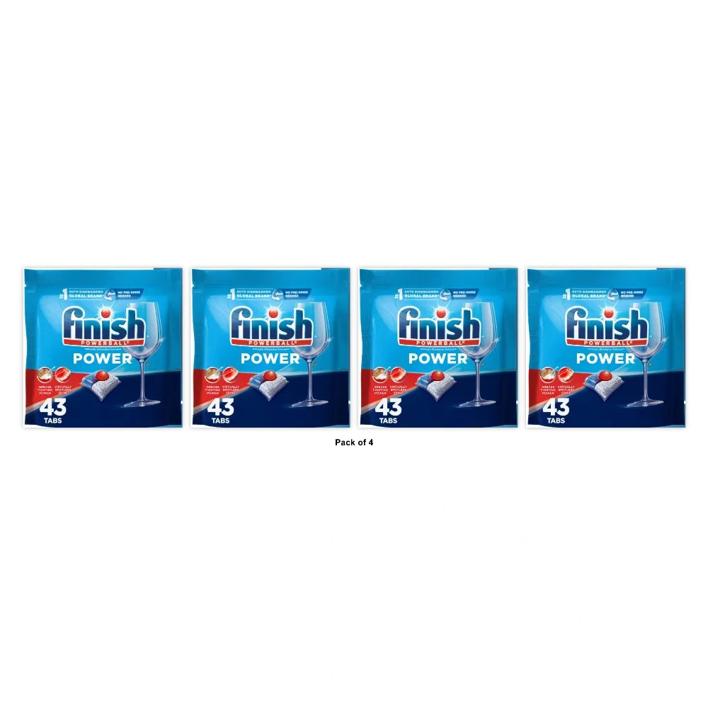 Finish Power Dishwasher Detergents (Pack of 4)