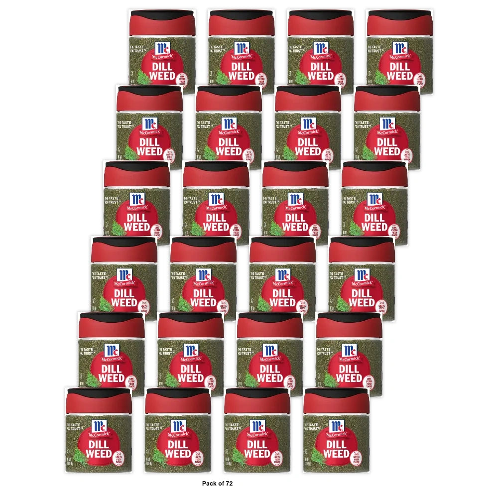 McCormick Kosher Dill Weed Bottle 0.3 Oz (Pack of 72)