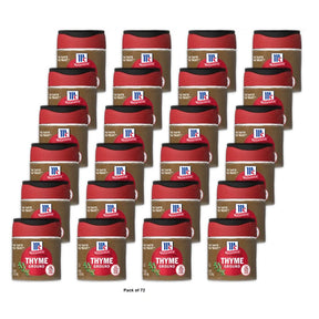 McCormick Kosher Ground Thyme Bottle 0.7 Oz (Pack of 72)