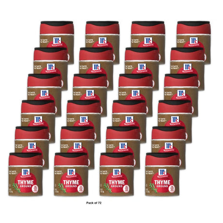 McCormick Kosher Ground Thyme Bottle 0.7 Oz (Pack of 72)