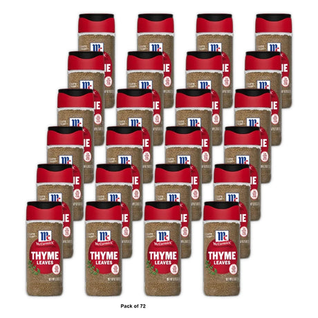 McCormick Whole Thyme Leaves Bottle 0.75 Oz (Pack of 72)