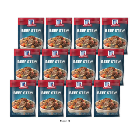 McCormick Classic Beef Stew Seasoning Mix Envelope 1.5 OZ (Pack of 12)