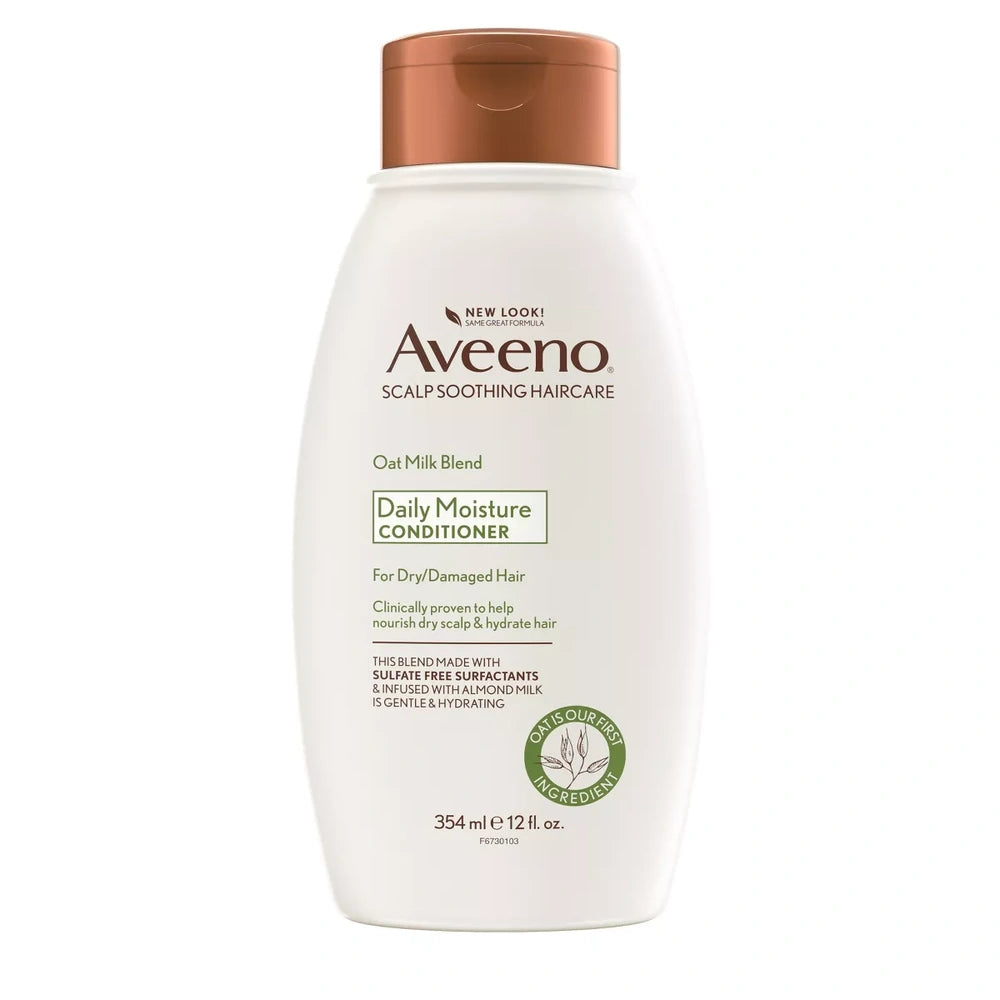 Aveeno Scalp Soothing Oat Milk Blend Conditioner Moisturizing Daily Hair Conditi 12 fl oz(Pack of 4)