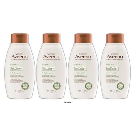 Aveeno Scalp Soothing Oat Milk Blend Conditioner Moisturizing Daily Hair Conditi 12 fl oz(Pack of 4)
