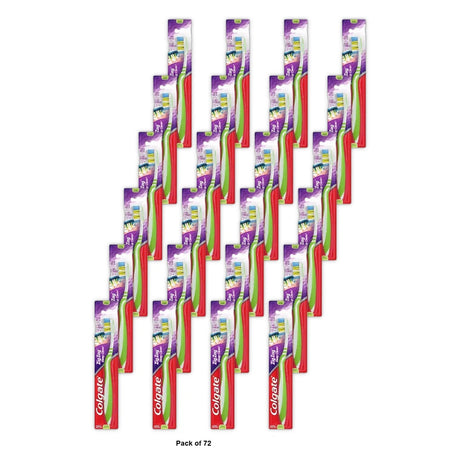 Colgate Zig Zag Deep Clean Adult Toothbrush Medium 0.48 Oz (Pack of 72)
