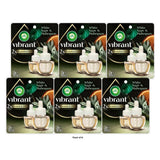 Air Wick Vibrant Plug in Scented Oil Refill 2ct White Sage & Mahogany Air Fre (Pack of 6)