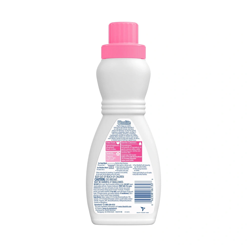 Woolite Delicates Hypoallergenic Liquid Laundry Detergent 8 Loads Hand & 16 fl oz (Pack of 12)