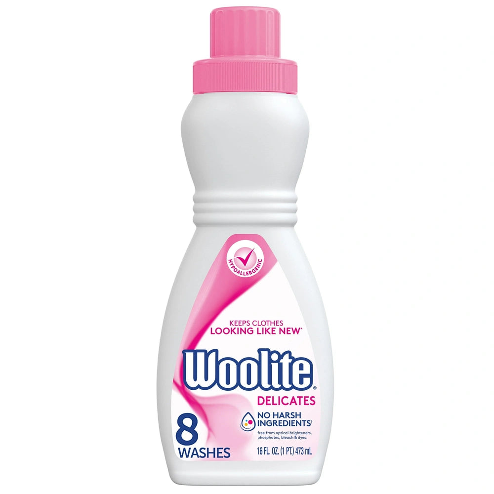 Woolite Delicates Hypoallergenic Liquid Laundry Detergent 8 Loads Hand & 16 fl oz (Pack of 12)