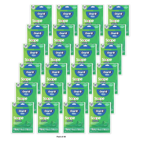 Oral-B Complete Glide Dental Floss Picks Plus Scope Outlast, Long Lasting Mint 2.72 Oz (Pack of 48)