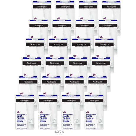 Neutrogena Norwegian Formula Hand Cream for Dry and Rough Hands - Fragrance Free 2 Oz (Pack of 24)