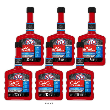 STP Gas Treatment For Any Gasoline Engine - 12 FL OZ (Pack of 6)