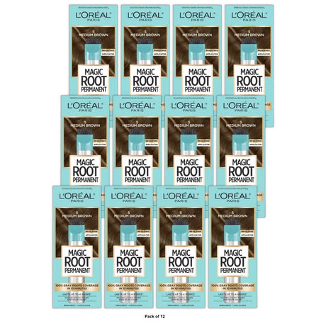 L'Oreal Paris Root Rescue Permanent Hair Color - Medium Brown 5 (Pack of 12)