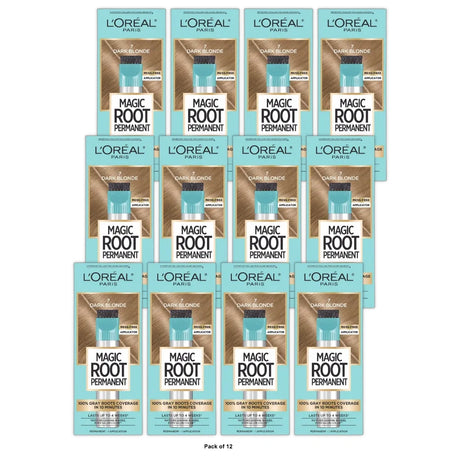 L'Oreal Paris Root Rescue Permanent Hair Color - 7 Dark Blonde (Pack of 12)