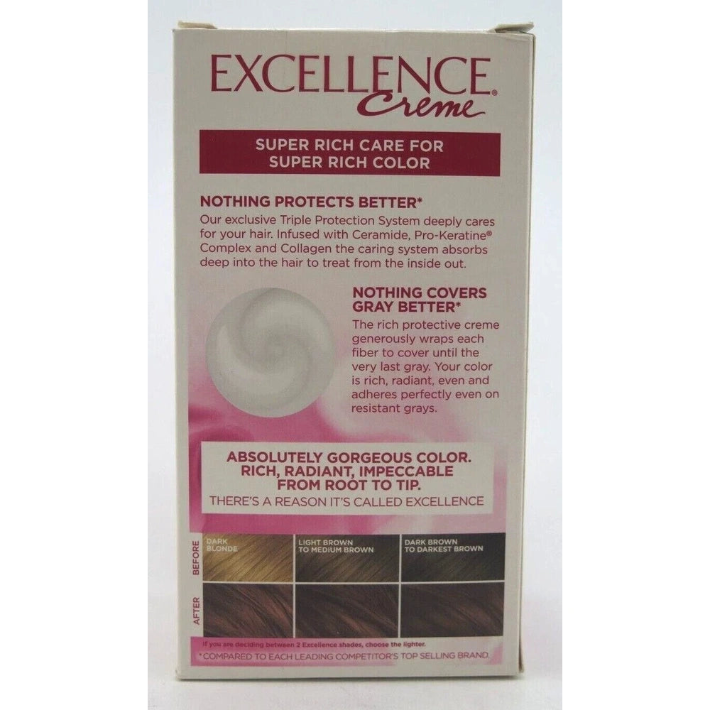 L'Oreal Paris Excellence Creme Triple Protection Color- 3 Natural B- 6.3 fl OZ (Pack of 12)