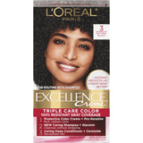 L'Oreal Paris Excellence Creme Triple Protection Color- 3 Natural B- 6.3 fl OZ (Pack of 12)