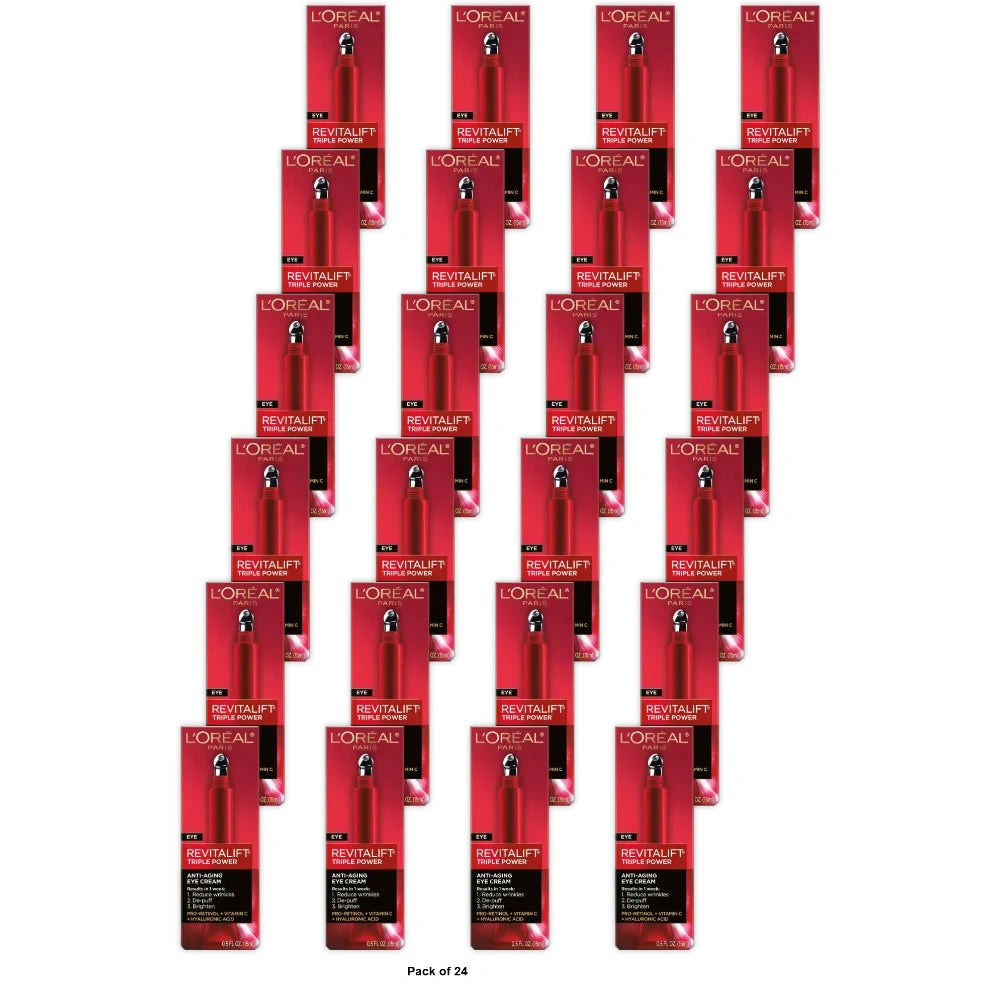 L'Oreal Paris Revitalift Triple Power Eye Cream - 0.5 Fl Oz (Pack Of 24)