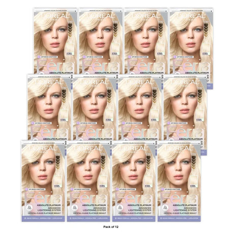 L'Oreal Paris Feria Advanced Lightening System Permanent Hair Color - Extreme Pl (Pack of 12)