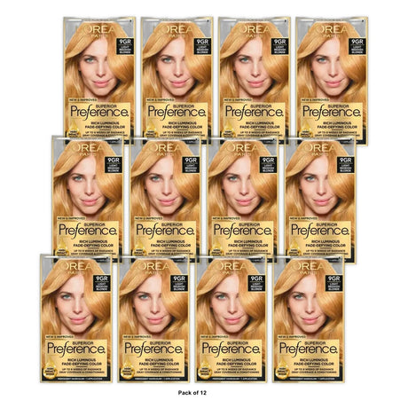 L Oreal Paris Superior Preference Permanent Hair Color Fade-Defying 1 Kit (Pack of 12)