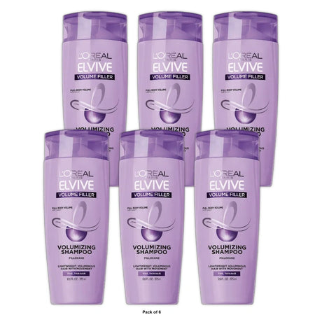 L Oreal Paris Elvive Volume Filler Thickening Volumizing Shampoo 12.5 fl oz (Pack of 6)