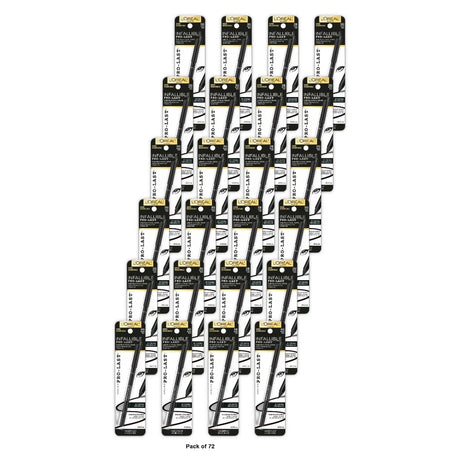 L'Oreal Paris Infallible Pro-Last Waterproof Eyeliner Black- 0.042 Oz (Pack Of 72)