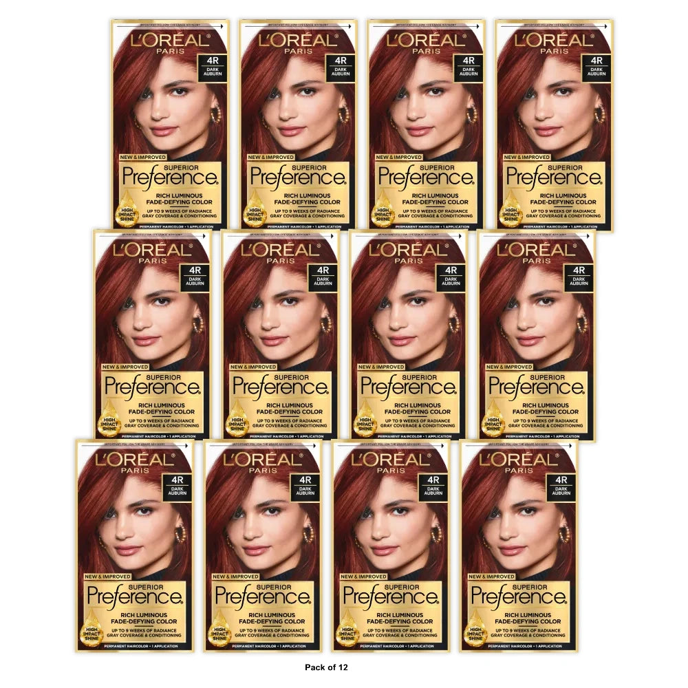 L'Oreal Paris Fade - Defying Color + Shine System Permanent Hair Color - Soft Si (Pack of 12)