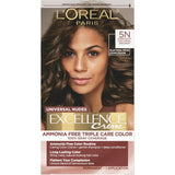 L'Oreal Paris Excellence Universal Nudes Ammonia Free Permanent Hair Color - 5N (Pack of 12)