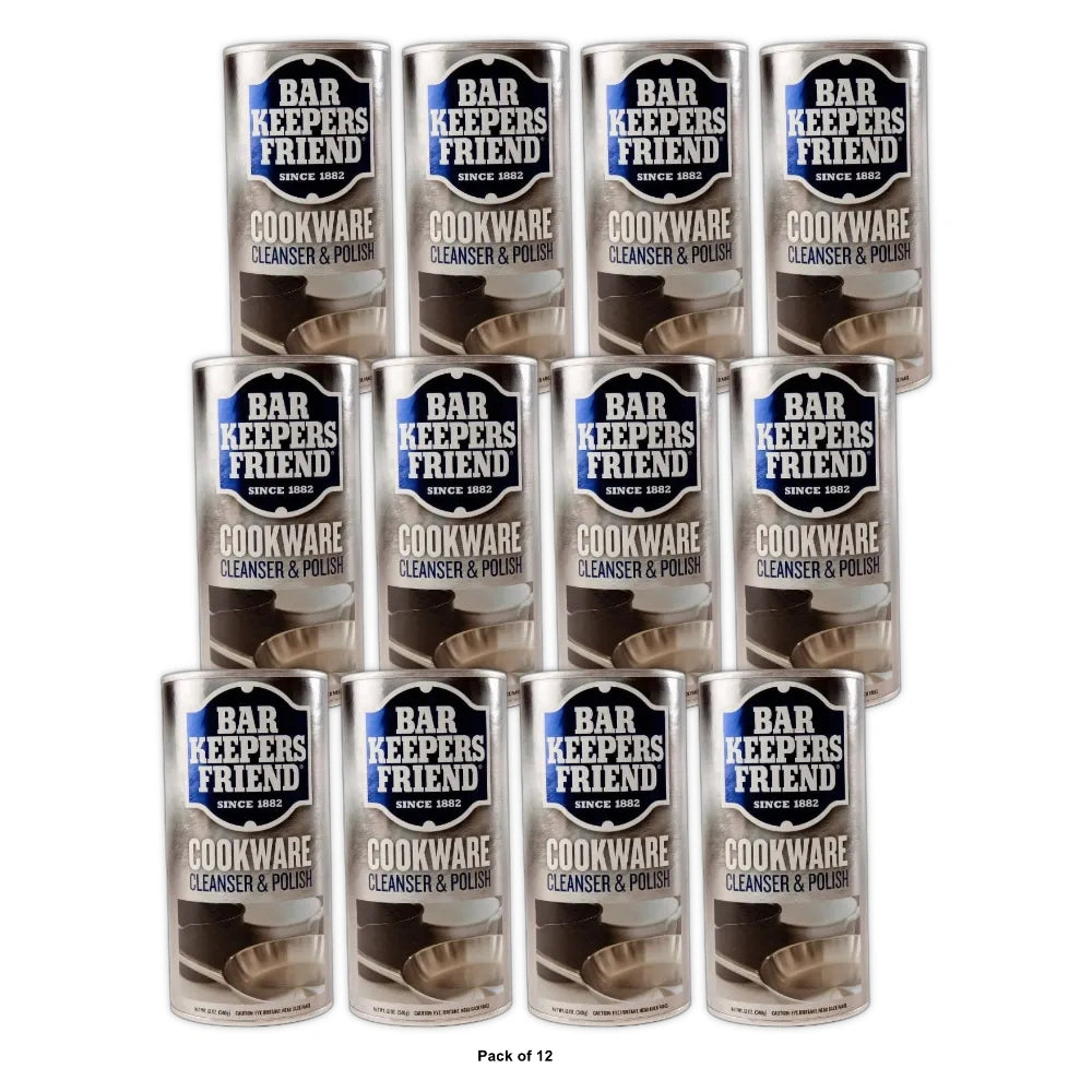 Bar Keepers Friend Cookware Cleanser, 12-OZ (Pack of 12)