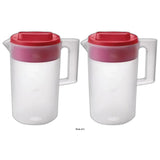 Rubbermaid Simply Pour Clear/Red Pitcher Plastic 1 gal (Pack of 2)