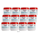 Eucerin Advanced Repair Fragrance Free Body Cream for Dry Skin Unscented 16 oz (Pack of 12)