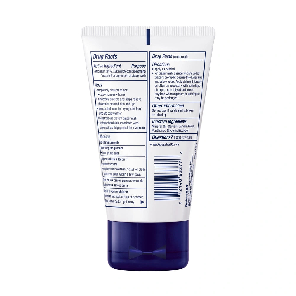 Aquaphor Baby Healing Ointment Diaper Rash and Dry Skin Protectant, 3 OZ (Pack of 12)