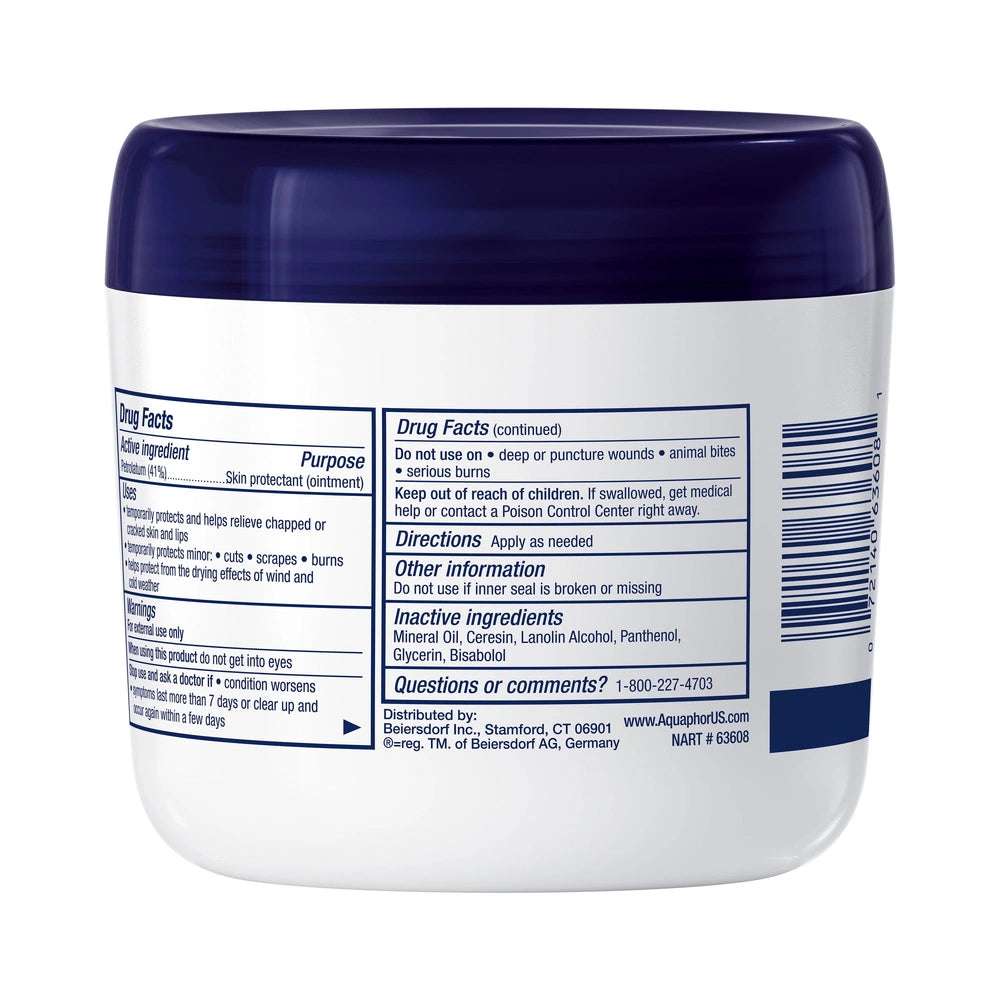Aquaphor Healing Ointment Skin Protectant Advanced Therapy Moisturizer for Dry 14 OZ (Pack of 12)