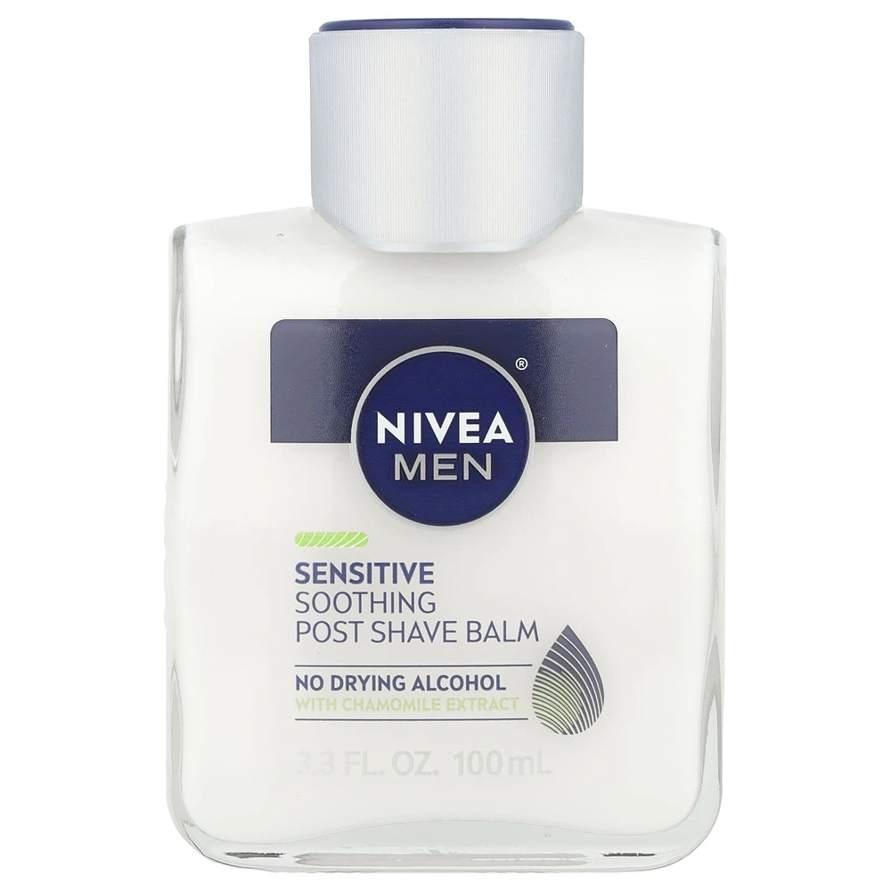 NIVEA MEN Sensitive Post Shave Balm with Vitamin E, Chamomile and Witch Hazel Ex 3.3 OZ (Pack of 12)
