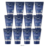 Nivea for Men Energy Face Scrub Tube, 4.4 OZ (Pack of 12)