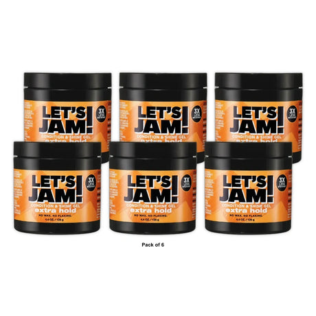 SoftSheen-Carson Let s Jam! Shining and Conditioning Hair Gel Extra Hold 4.4 OZ (Pack of 6)