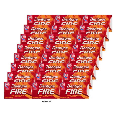 DENTYNE FIRE CINNAMON SINGLES (Pack of 162)