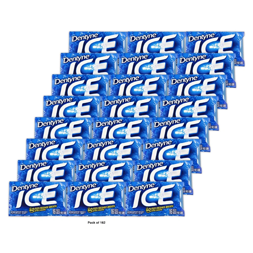 114503 Dentyne Peppermint Ice Gum - Pack of 9 - 16 Piece (Pack of 162)