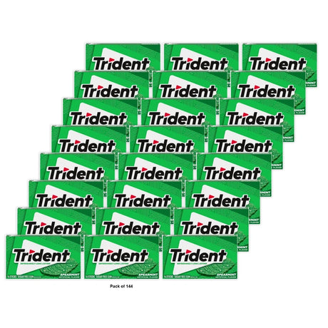 Trident Spearmint Sugar Free Gum - 14 Ct (Pack of 144)