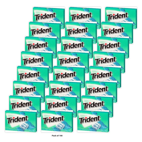 Trident Minty Sweet Twist Gum - Sugar Free, 14 Ct (Pack of 144)