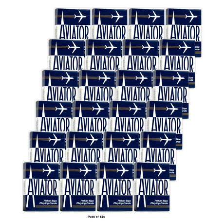 Aviator Poker Size Playing Cards Colors May Vary (Pack of 144)