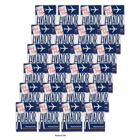 Aviator Playing Cards - Poker Jumbo Index (Pack of 144)