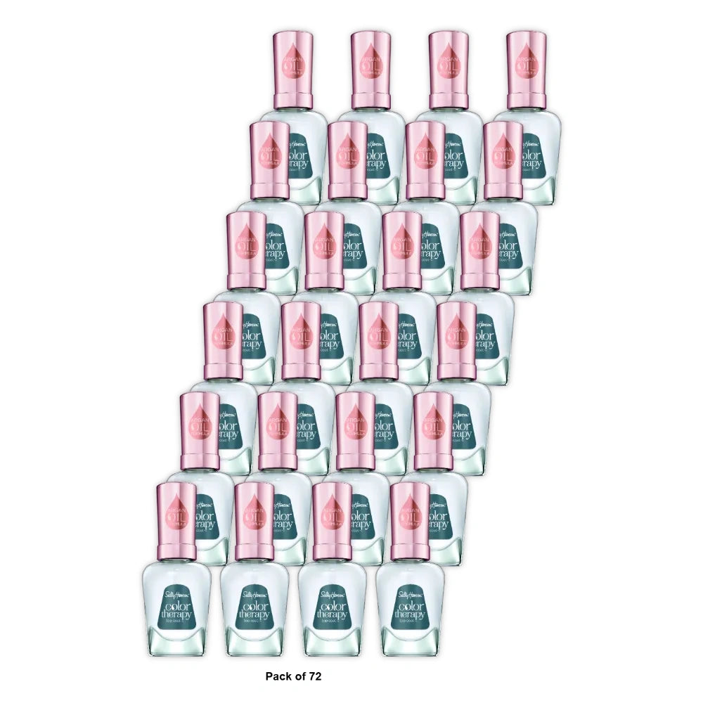 Sally Hansen Color Therapy Nail Polish - 001 Top Coat - 0.5 fl Oz (Pack of 72)