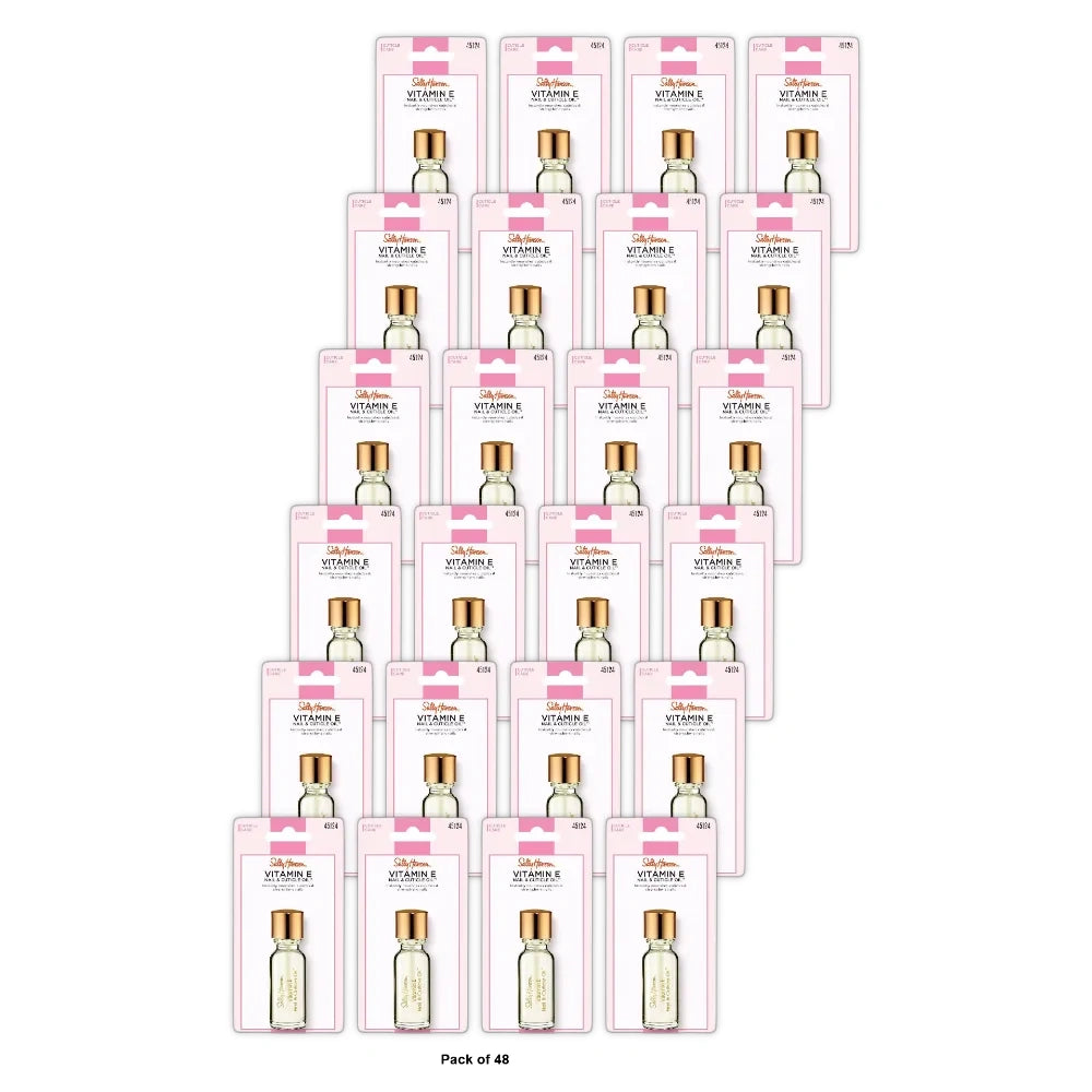 Sally Hansen Nail Treatment 45124 Vitamin E Nail & Cuticle Oil - 0.45 fl Oz (Pack of 48)