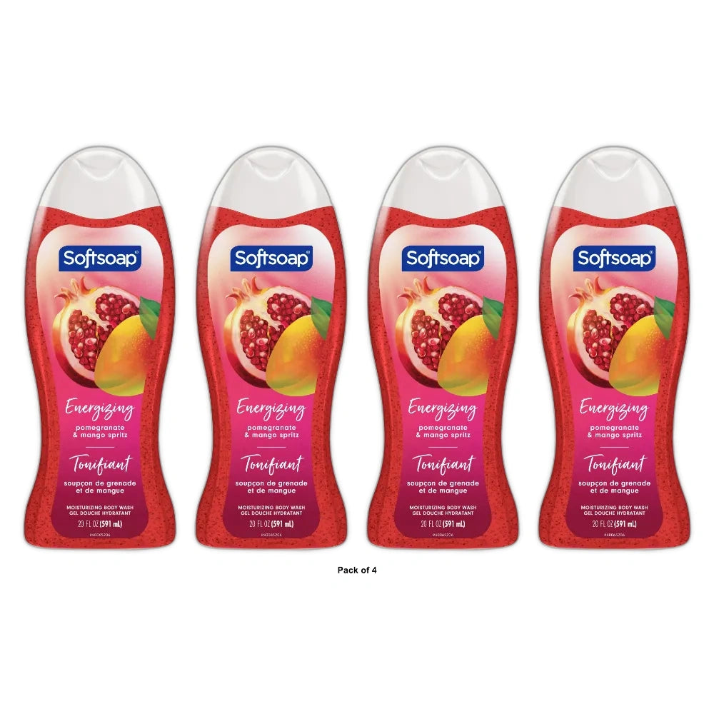 Softsoap Ssbw 20F/591Ml Cs Sp Pomegrante & Mango, 1.46875 Fl Oz (Pack Of 4)