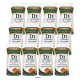 Nature s Bounty Vitamin D3 Gummies 50 mcg 2000 IU 90 Ct 12.16 Oz (Pack of 12)