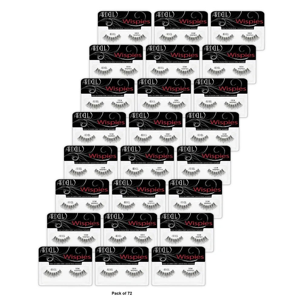 Ardell Professional Wispies Stick-on Eyelashes Demi Wispies Black 1 Pc (Pack of 72)